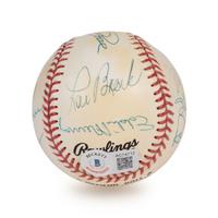 A 3,000 Hit Club Signed Autograph Baseball / 12 Signatures (Beckett Authentication Services Letter)