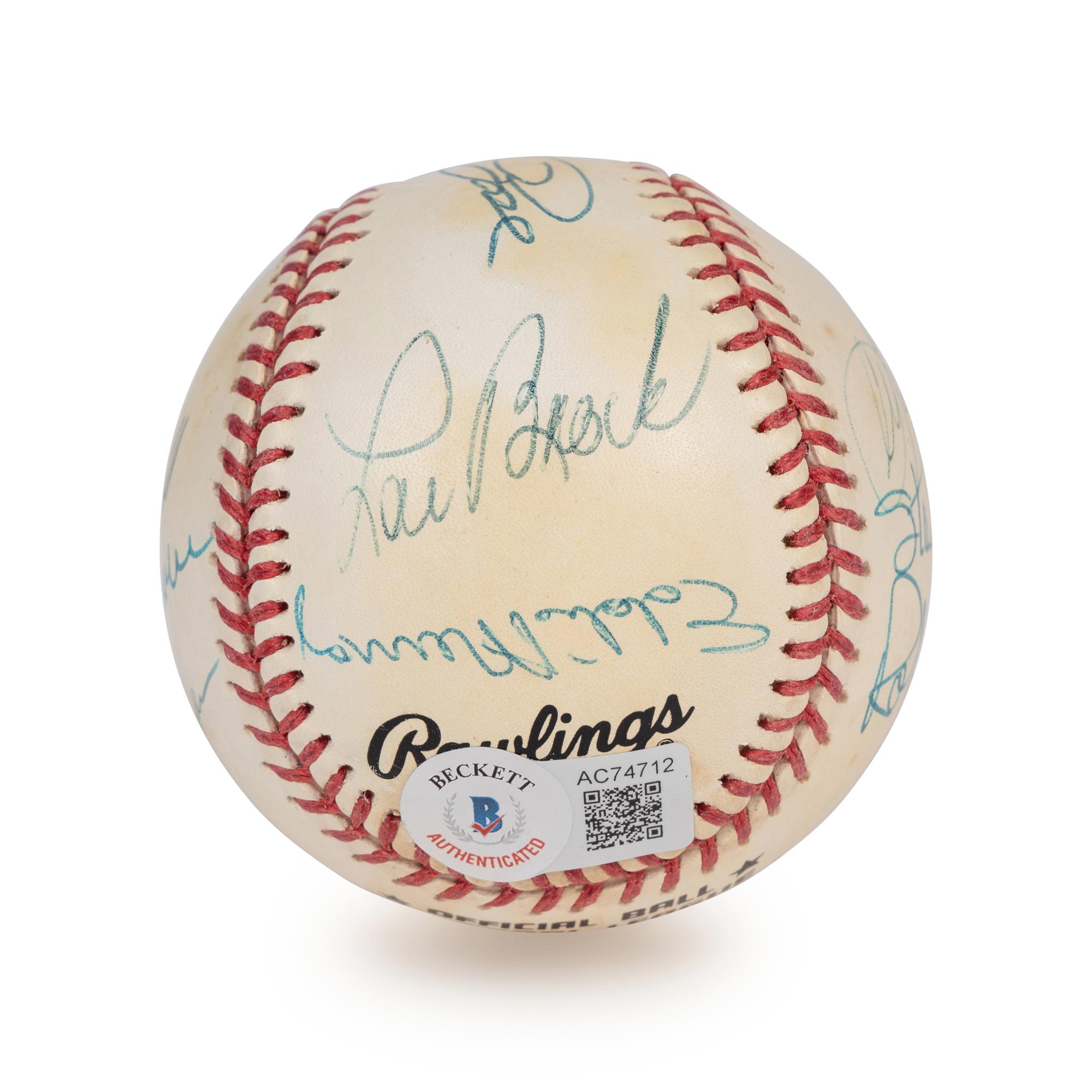 A 3,000 Hit Club Signed Autograph Baseball / 12 Signatures (Beckett Authentication Services Letter)