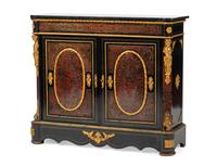A Napoleon III Boulle Marquetry Marble-Top Meuble d'Appui