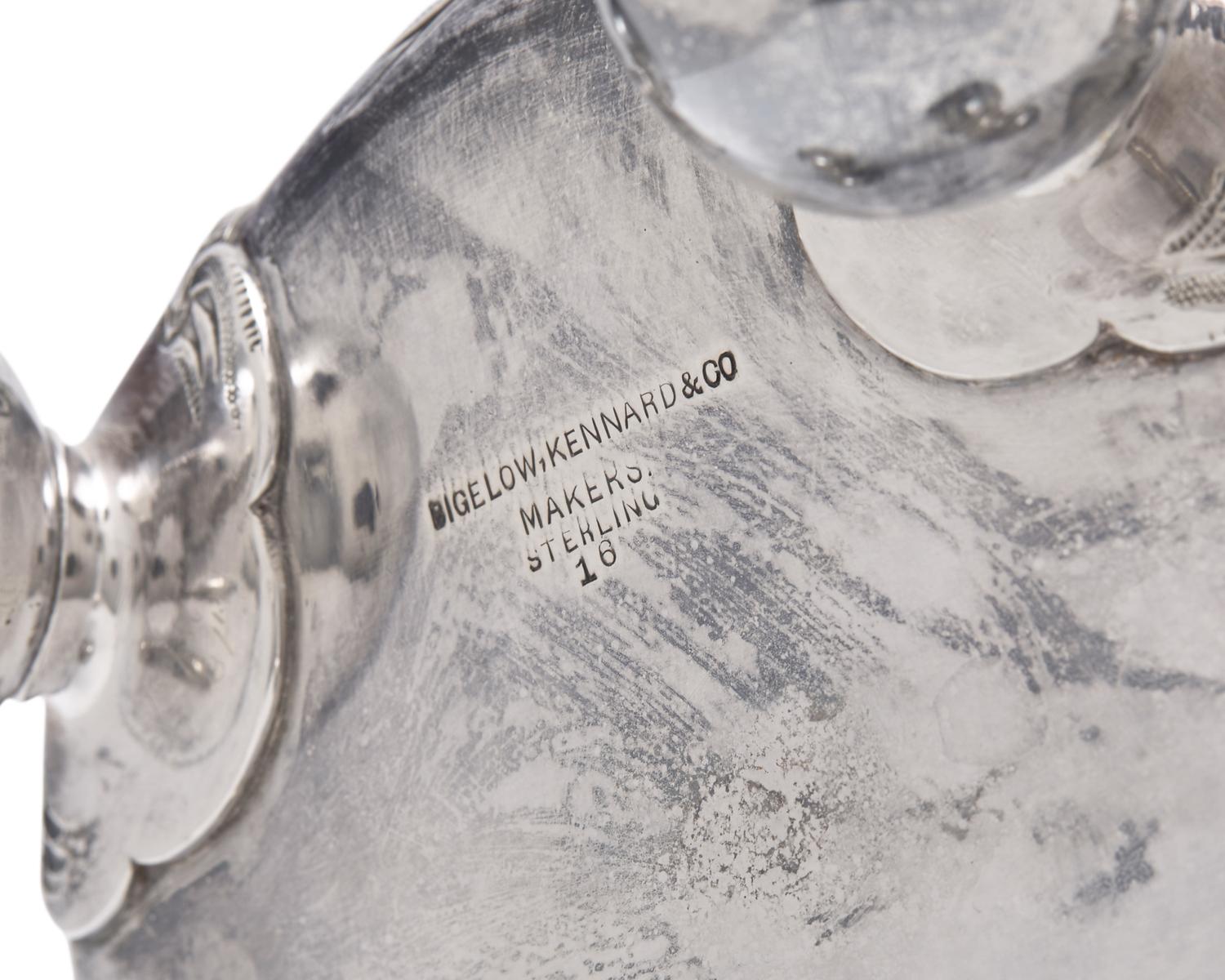 An Aesthetic Movement Sterling Silver Floral Repousse Loving Cup