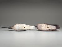 Two Carved and Painted Wood Shore Birds