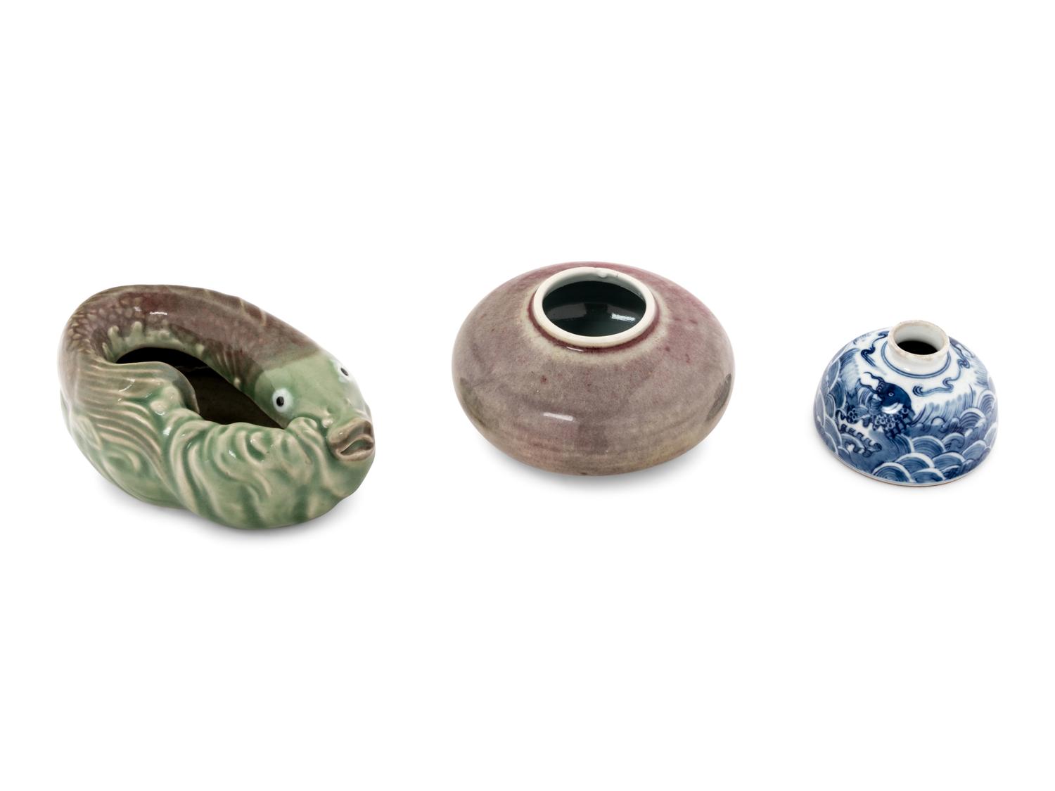Three Chinese Porcelain Water Coupé