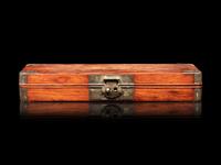 Four Hardwood Brushpots and a Document Box