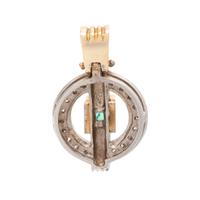 EMERALD AND DIAMOND PENDANT