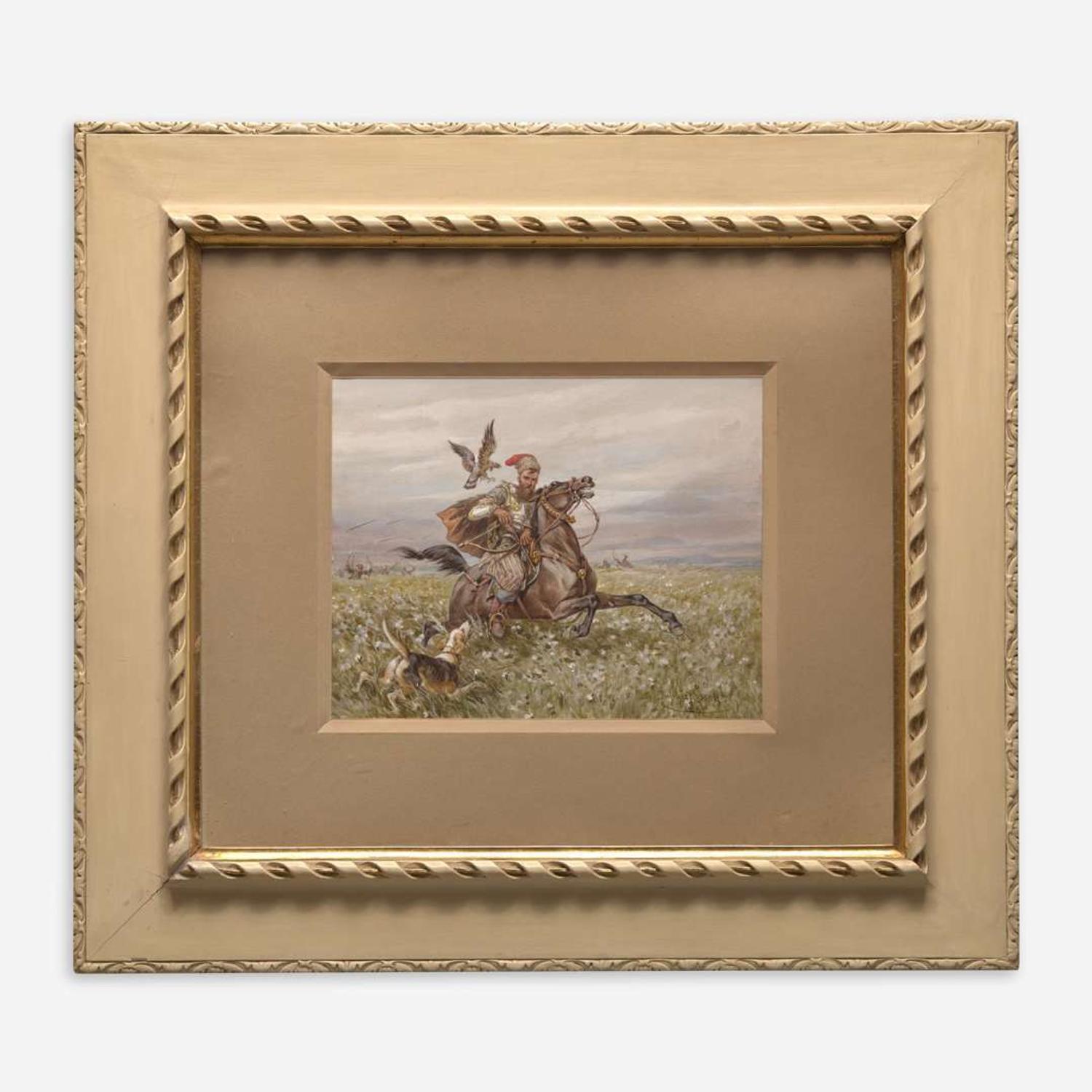 Juliusz Fortunat von Kossak (Polish, 1824–1899) Retreating Archer on Horseback