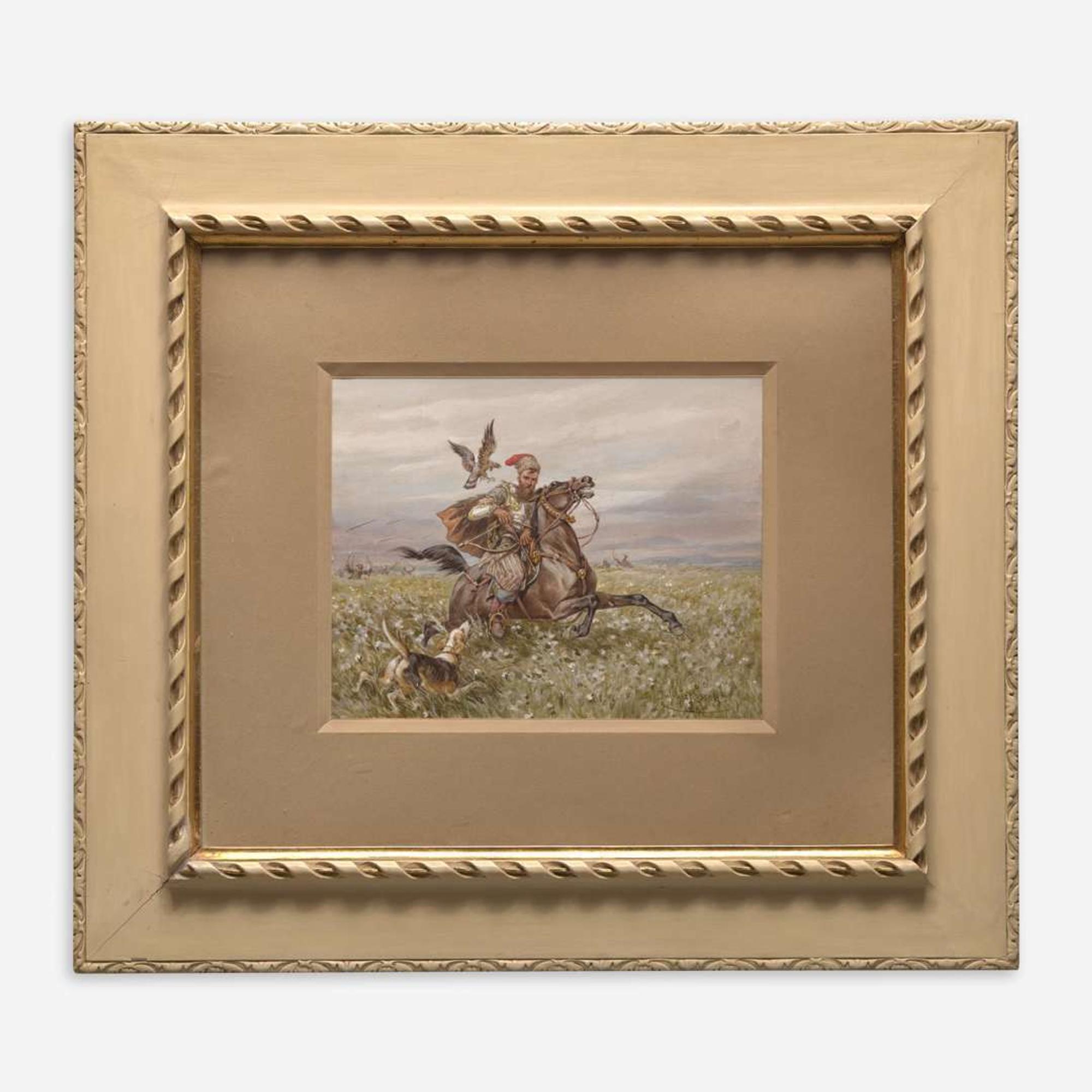 Juliusz Fortunat von Kossak (Polish, 1824–1899) Retreating Archer on Horseback