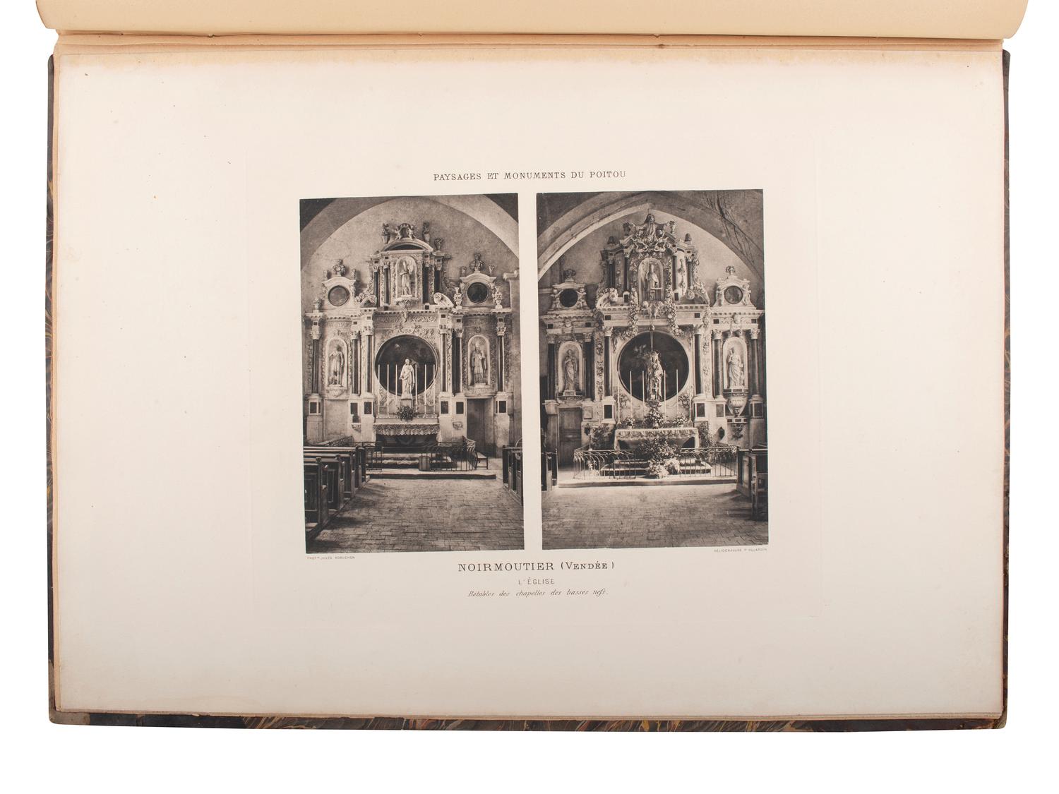 [EARLY PHOTOGRAPHY]. ROBUCHON, Jules (1840-1922), photographer. Paysages et monuments du Poitou....
