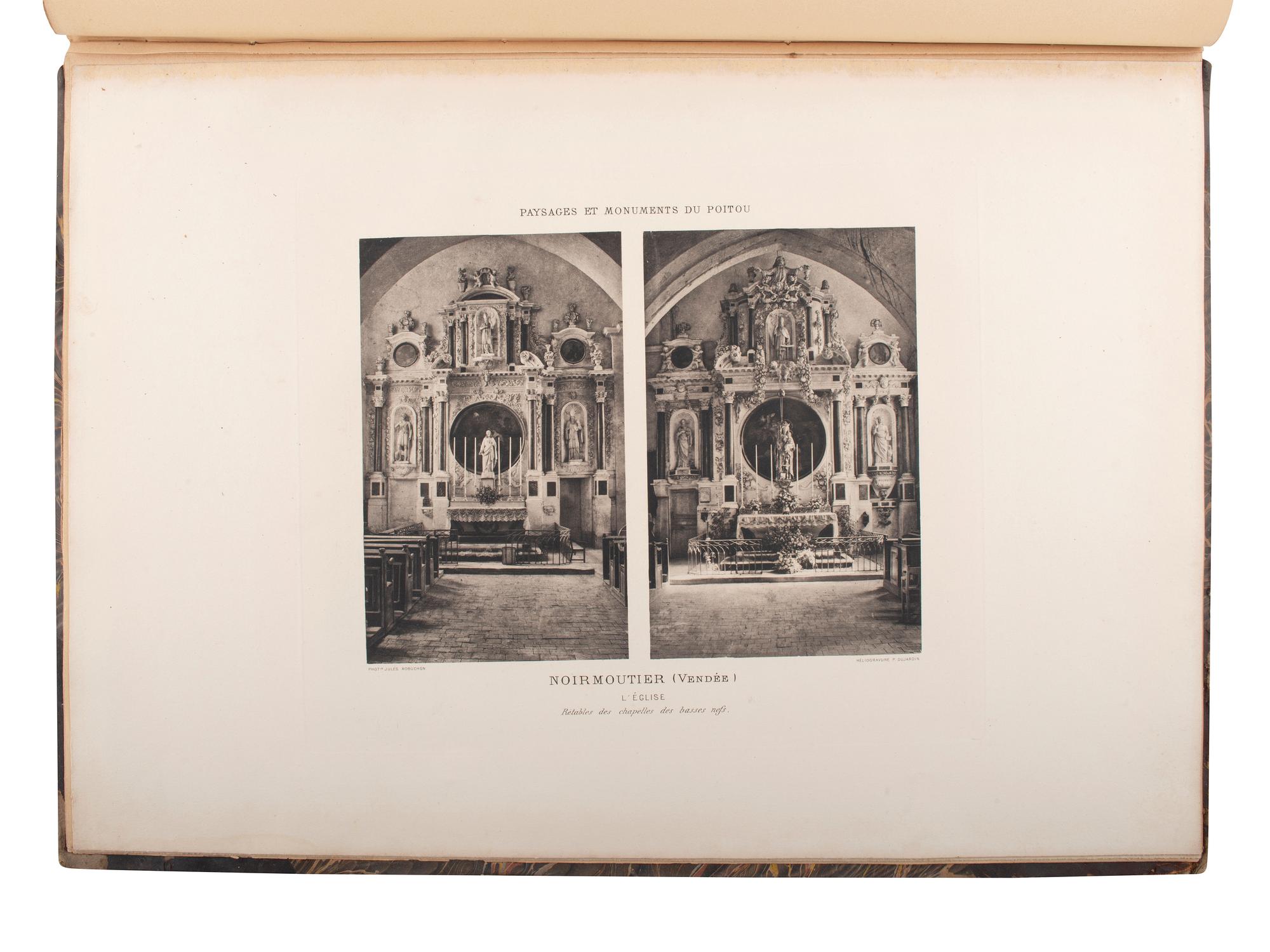 [EARLY PHOTOGRAPHY]. ROBUCHON, Jules (1840-1922), photographer. Paysages et monuments du Poitou....