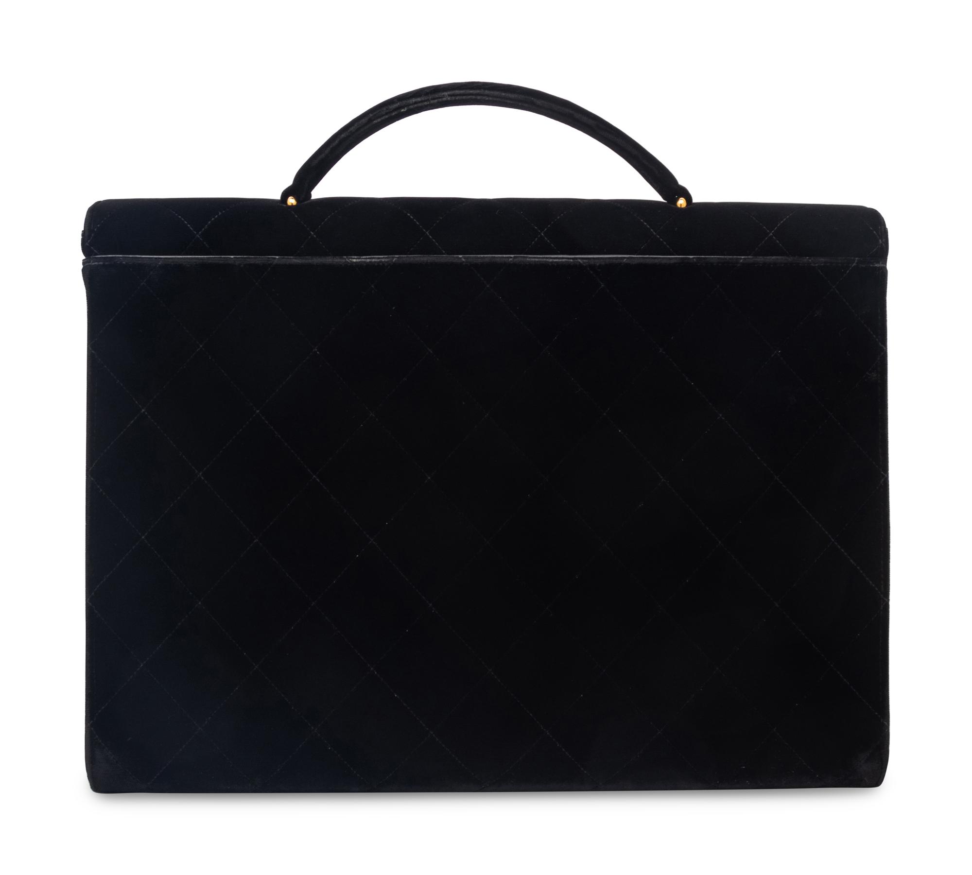 CHANEL VELVET BRIEFCASE