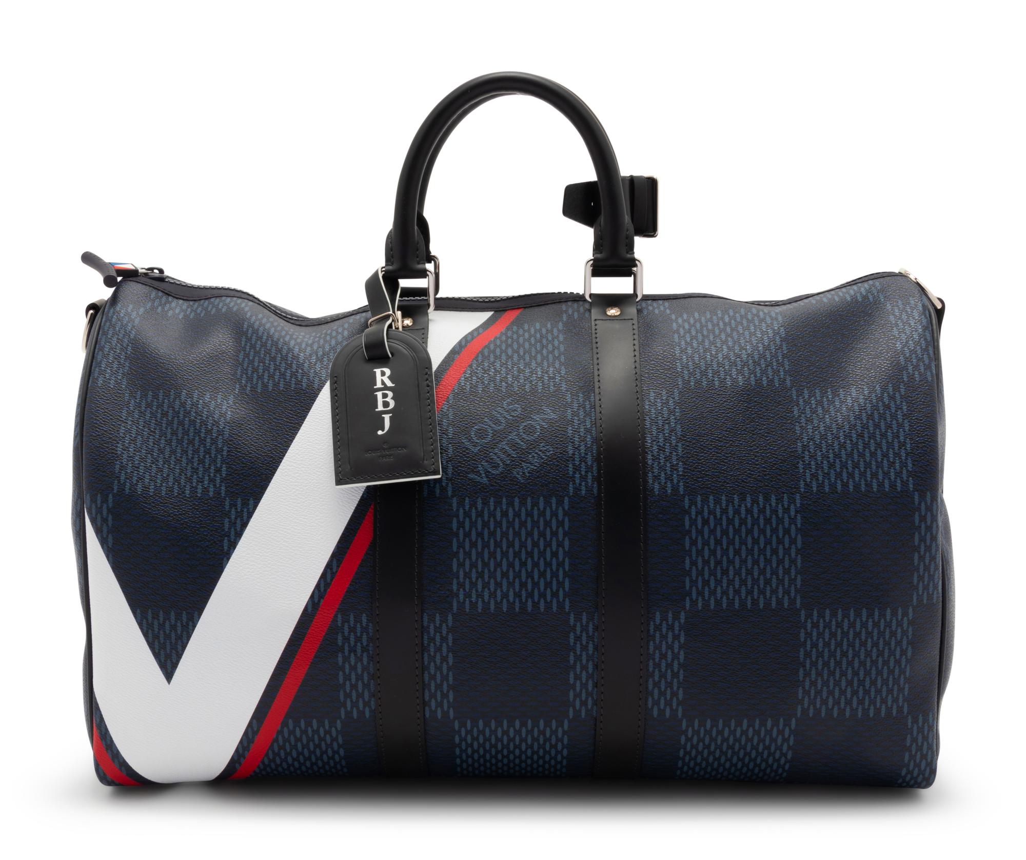 Louis Vuitton Keepall Bandoulière 45 in Latitude Damier Cobalt, America's Cup, 2017