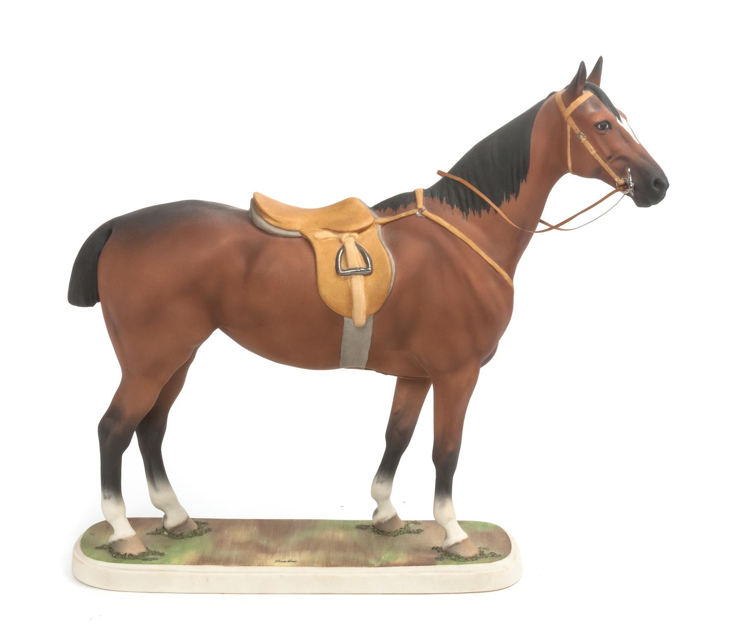A Boehm Porcelain Bisque Figure Width 17 inches. — SECOND HALF 20TH CENTURY