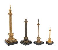 Four Bronze Models of the Colonne Vendôme