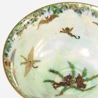 A Wedgwood Black Fairyland Lustre Melba Bowl UK, circa 1925