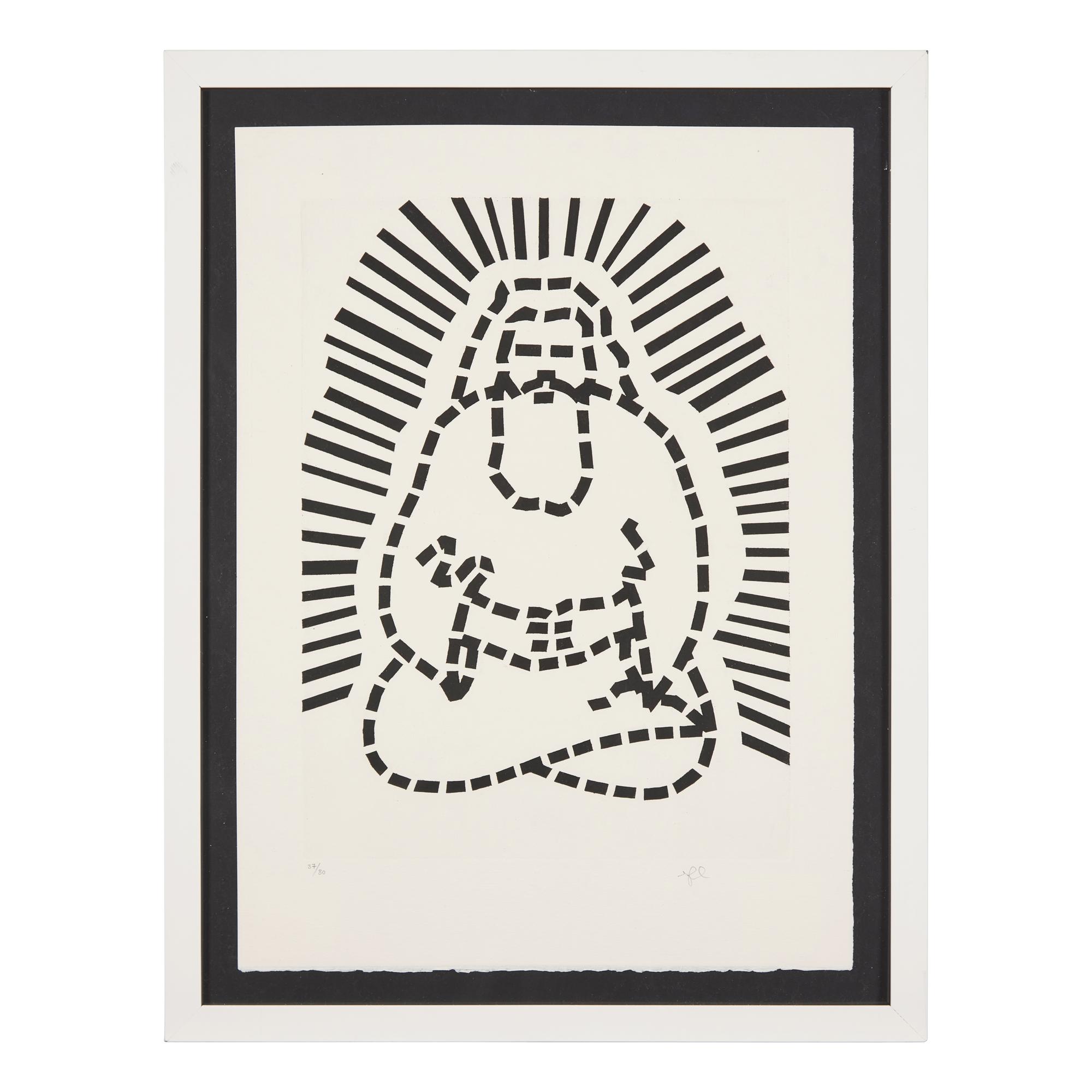 Roy Lichtenstein (American, 1923-1997) — Illustration for "Passage du Nord-Ouest" (from La Nouvelle Chute de L'Amérique ), 1992