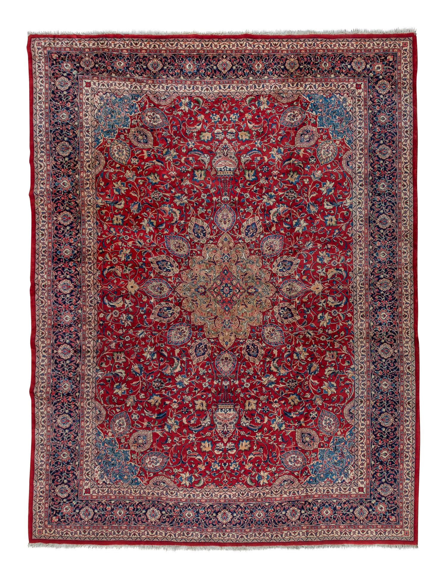 A Kashan Wool Rug