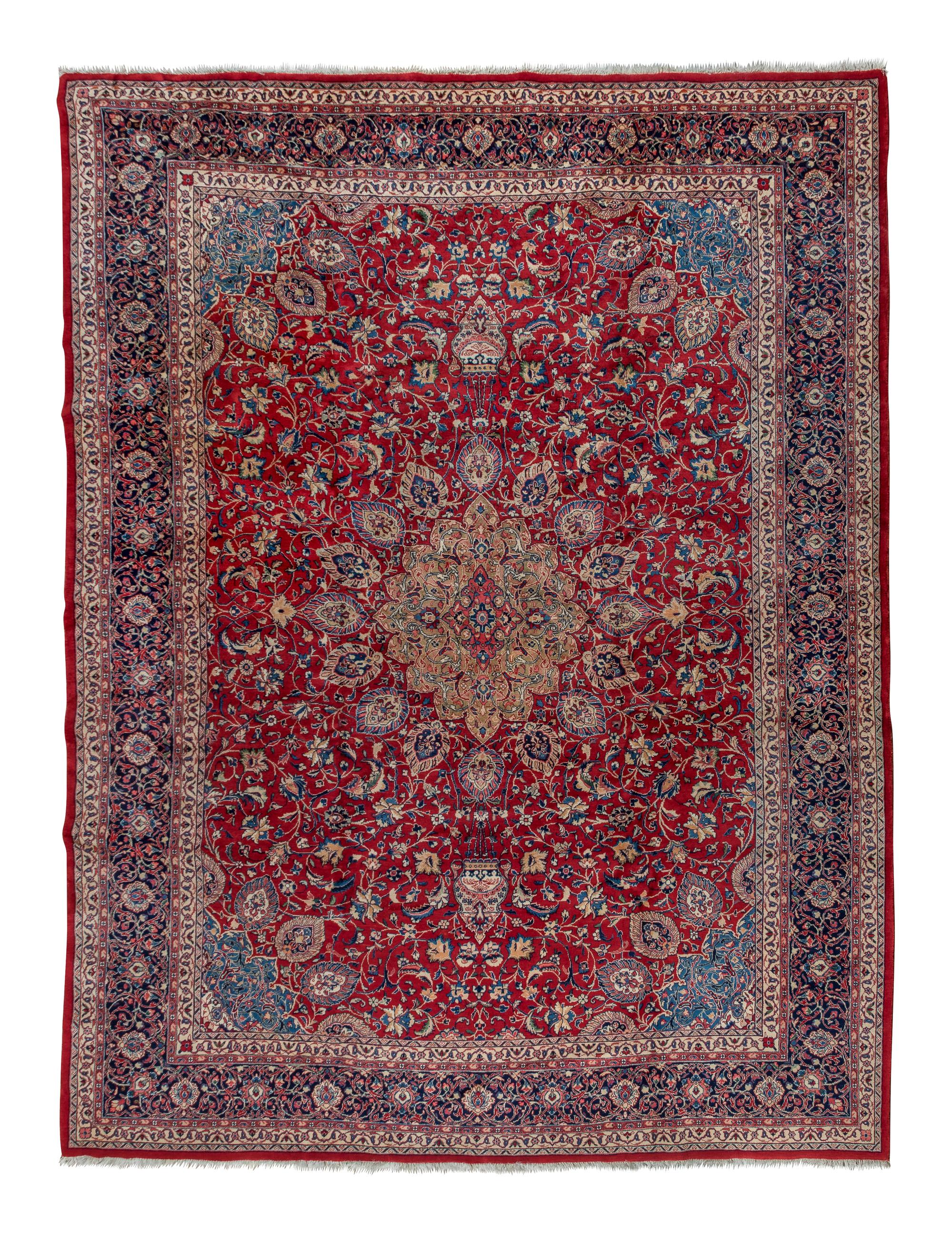A Kashan Wool Rug