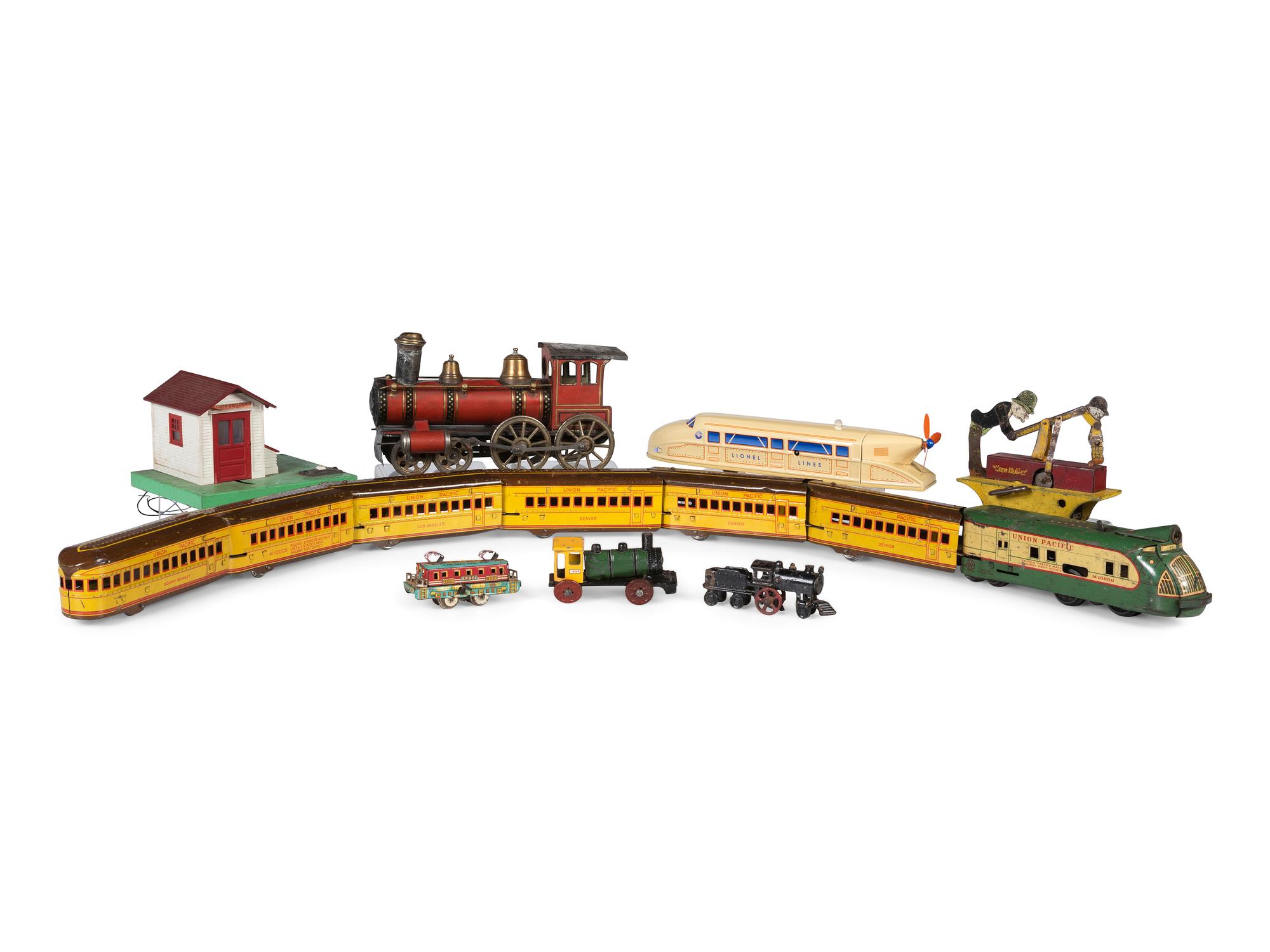 Fourteen Train-Related Toys and Accessories
