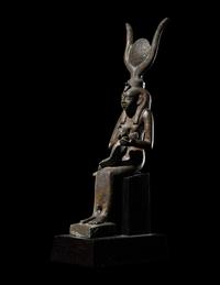An Egyptian Bronze Isis and Horus