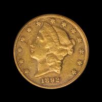 A United States 1892-CC Liberty Head $20 Gold Coin