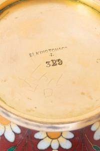 An Elkington & Co. Enameled Bronze Urn