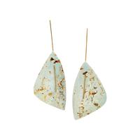 KATHLEEN WHITAKER, TWO PAIRS OF YELLOW GOLD AND GEMSTONE PENDANT EARRINGS