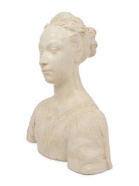 An Italian Painted Plaster Bust