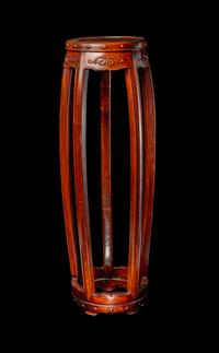 A Chinese Hardwood Barrel-Form Stand, Huaji