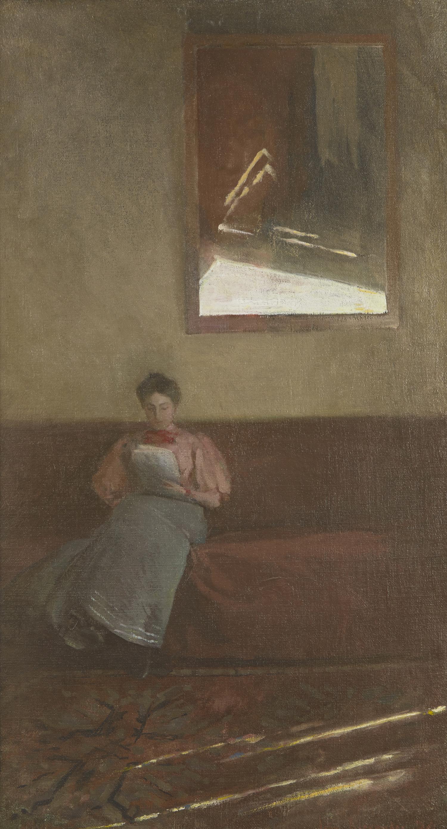Étude (Reflections, Sunlight in Mirror; Interior, Bess Reading; Woman Reading, Study of Sunlight) , 1894
