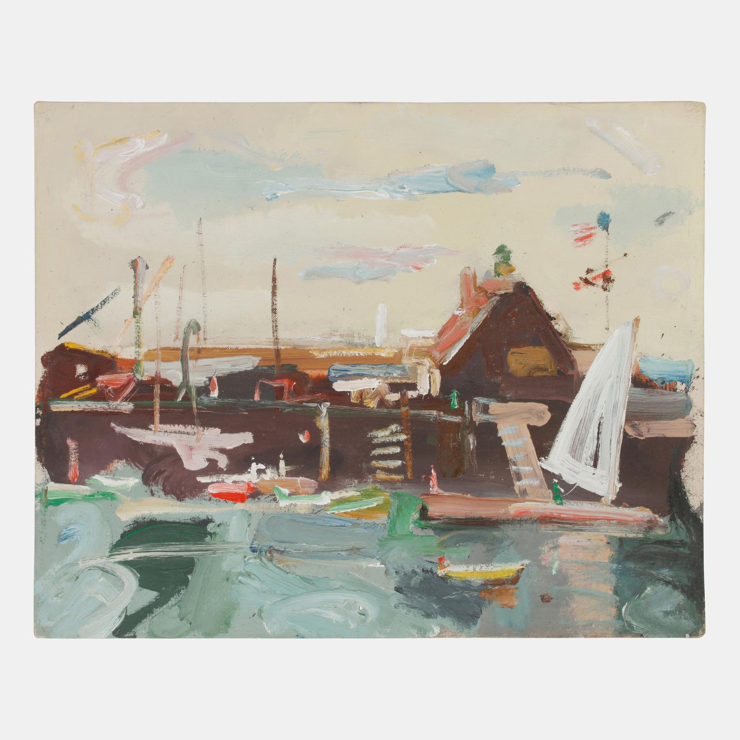 Nine works: Untitled Coastal Scenes