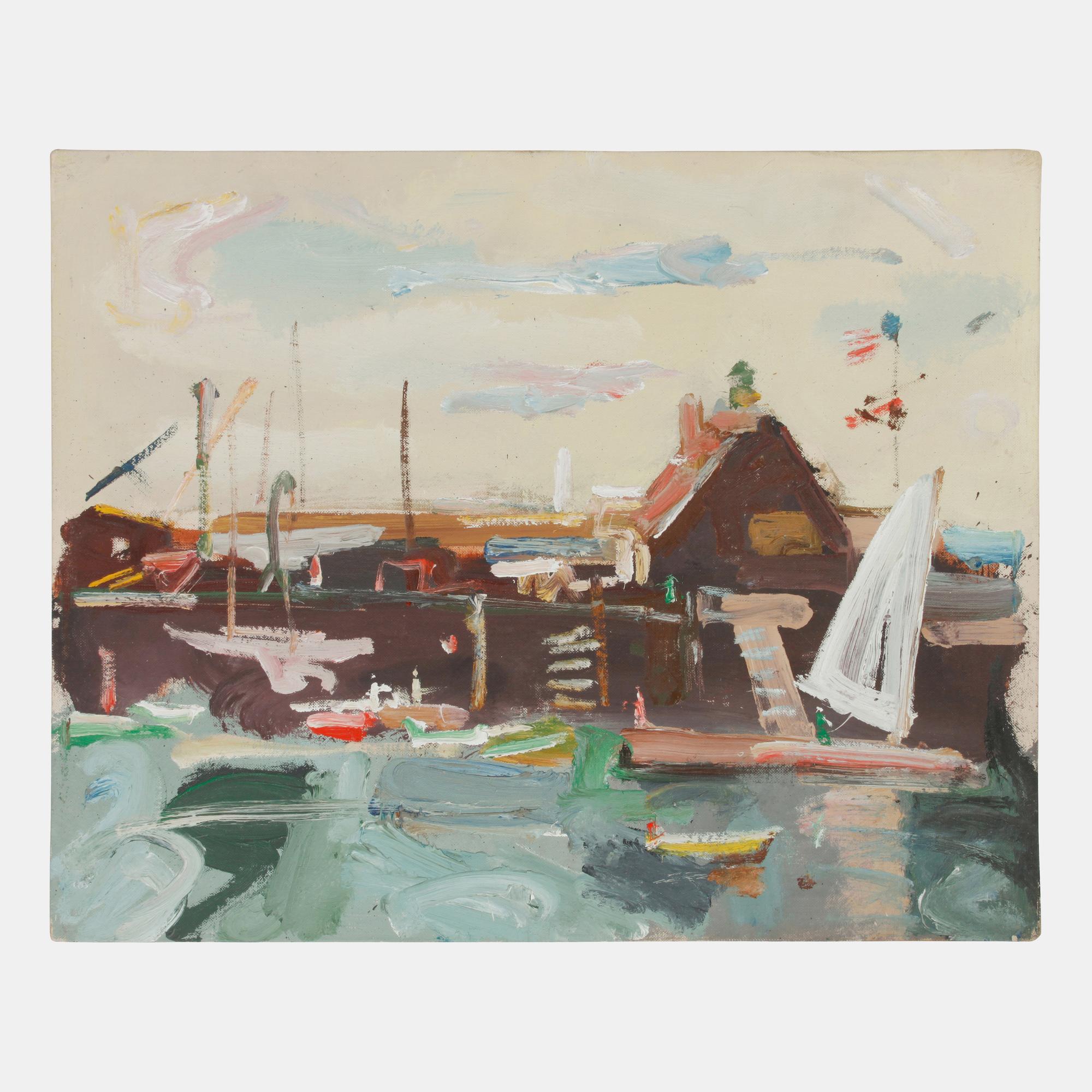 Nine works: Untitled Coastal Scenes