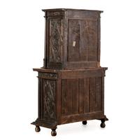 A John Scott Bradstreet & Co. Gothic Revival Carved Oak Cupboard