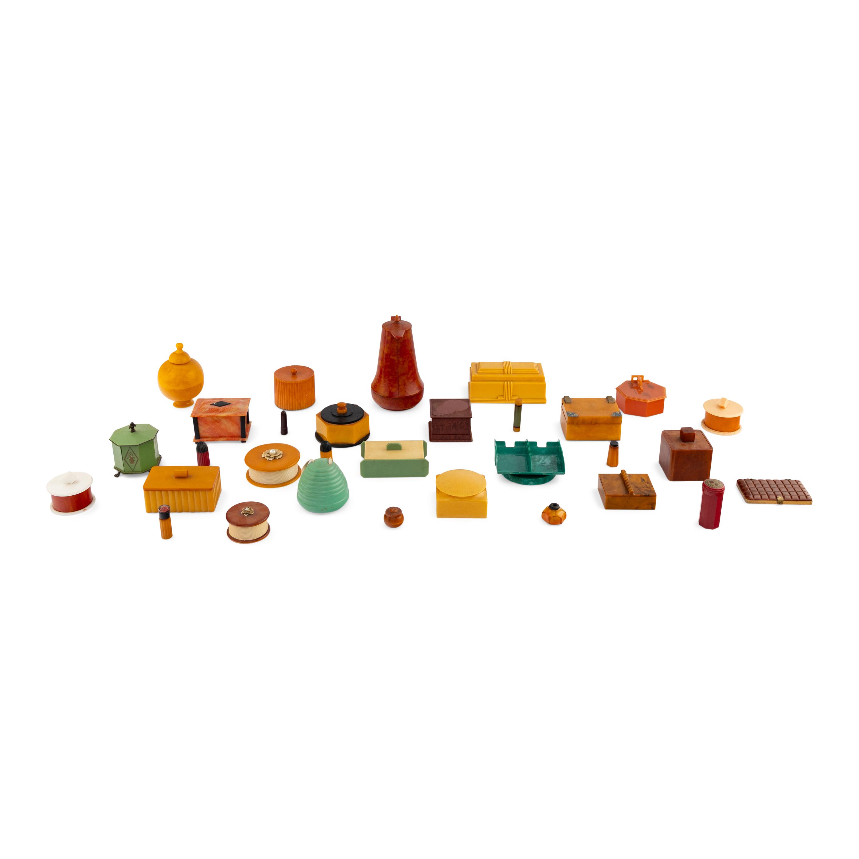 Art Deco Early 20th Century — A Group of 31 Bakelite Items