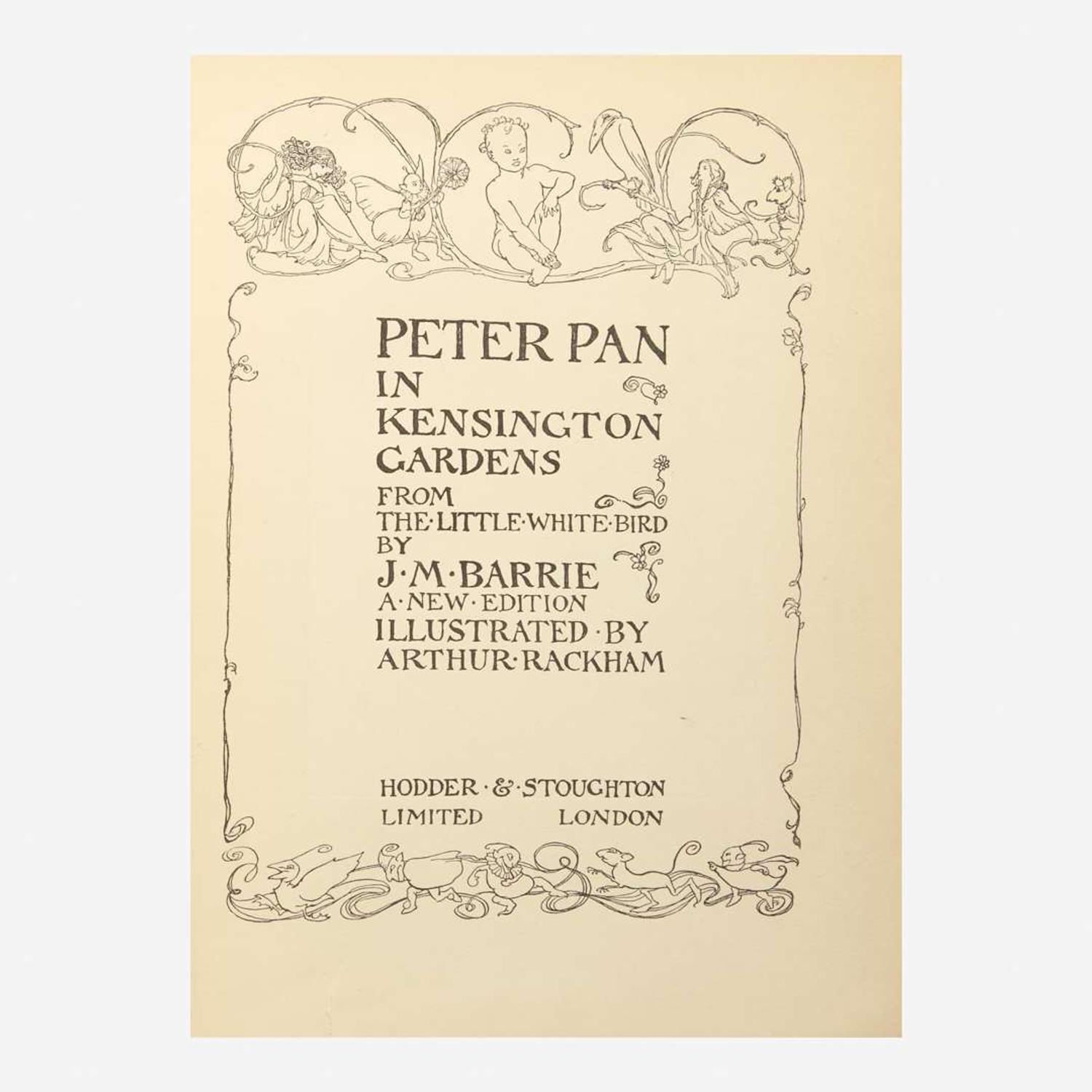 [Children's & Illustrated] [Rackham, Arthur] Barrie. J.M. Peter Pan in Kensington Gardens...