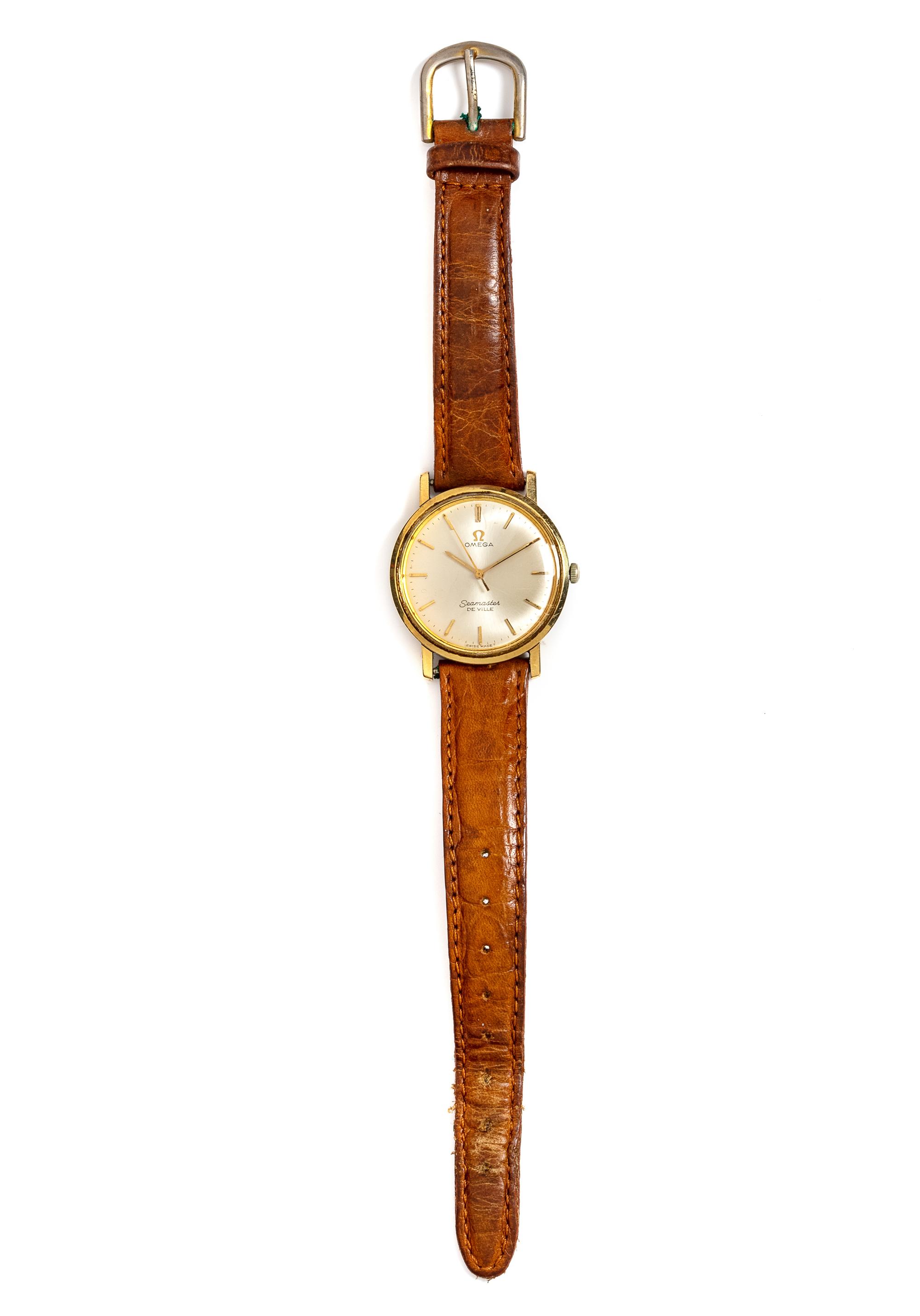 A Yellow Gold, Steel 'Seamaster De Ville' Wristwatch, Omega,