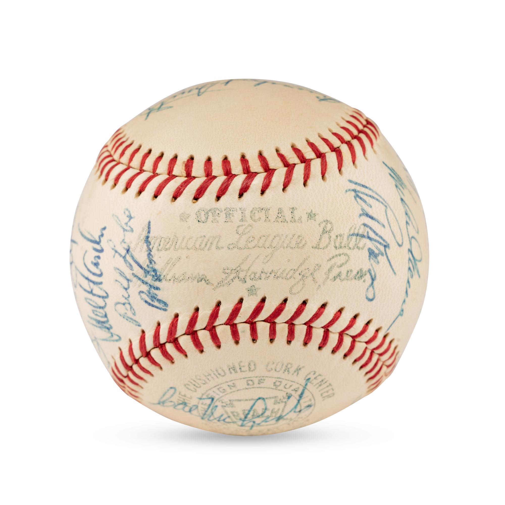 A 1959 Cleveland Indians Team Signed Autograph Baseball (Beckett Authentication Services Letter)