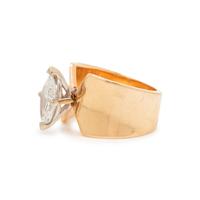 YELLOW GOLD AND DIAMOND RING