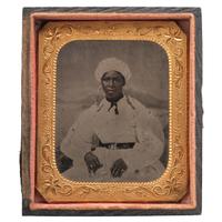 Sixth Plate Tintype of a Young African American Woman, Plus