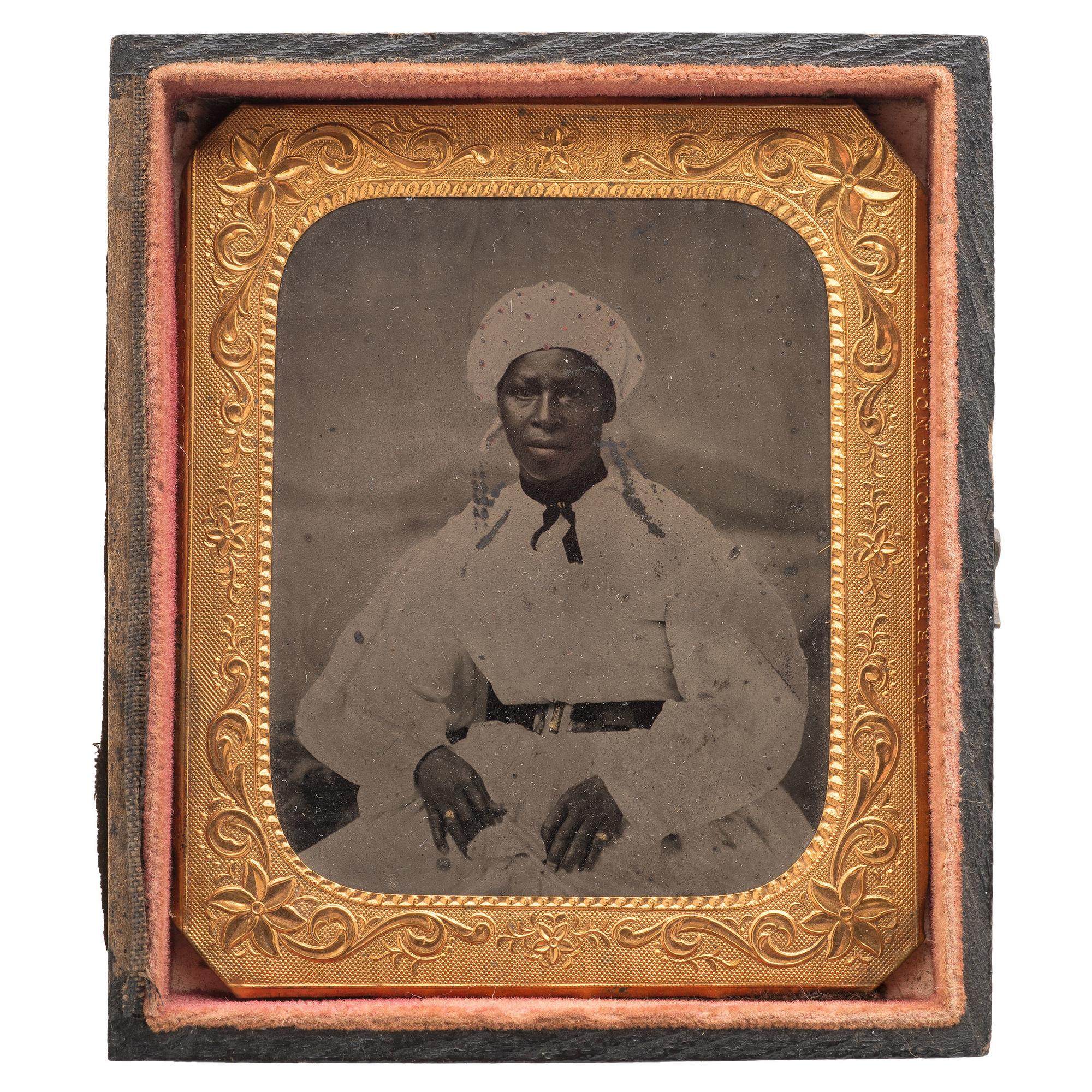 Sixth Plate Tintype of a Young African American Woman, Plus