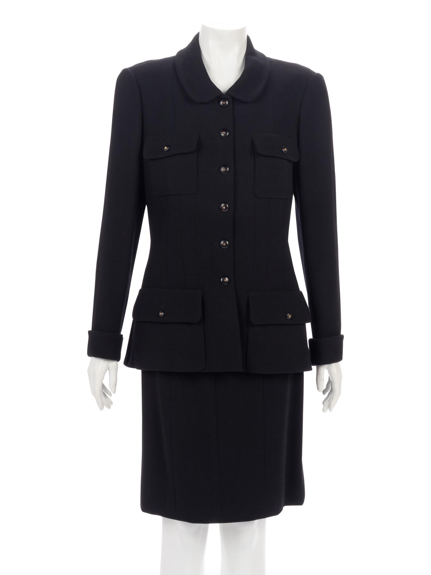 Chanel Wool Two-Piece Skirt Suit, Fall 1995