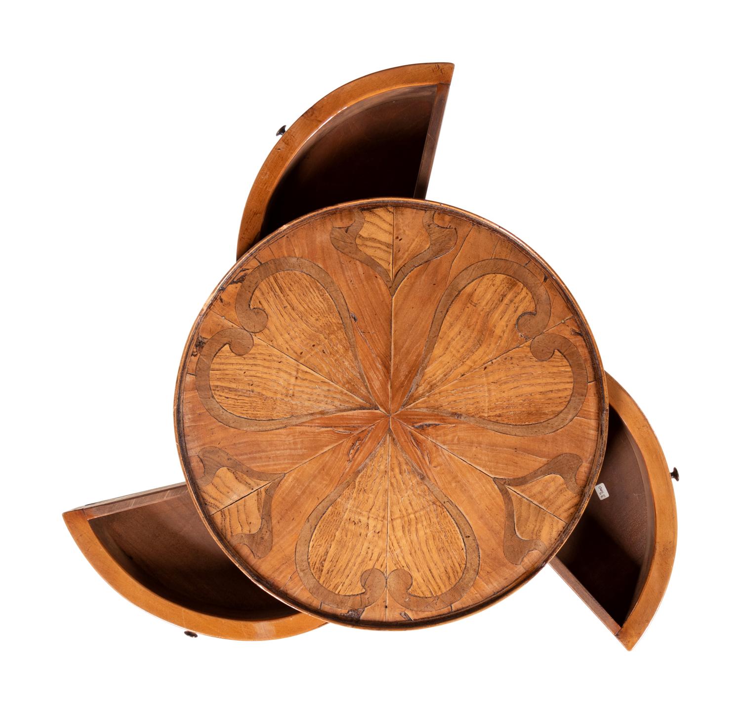 A Louis XV Style Olivewood Side Table