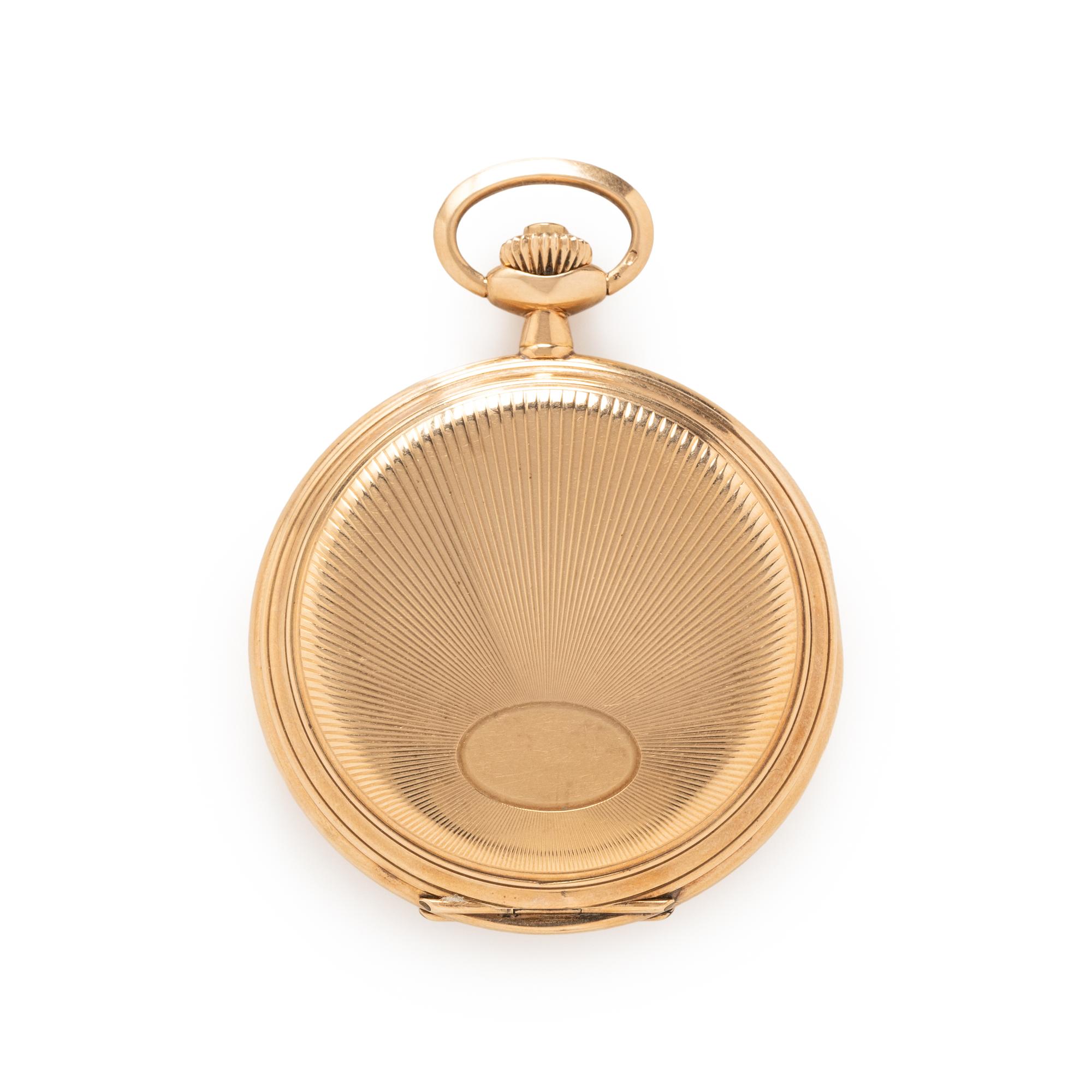 TAVANNES WATCH CO., 14K YELLOW GOLD POCKET WATCH