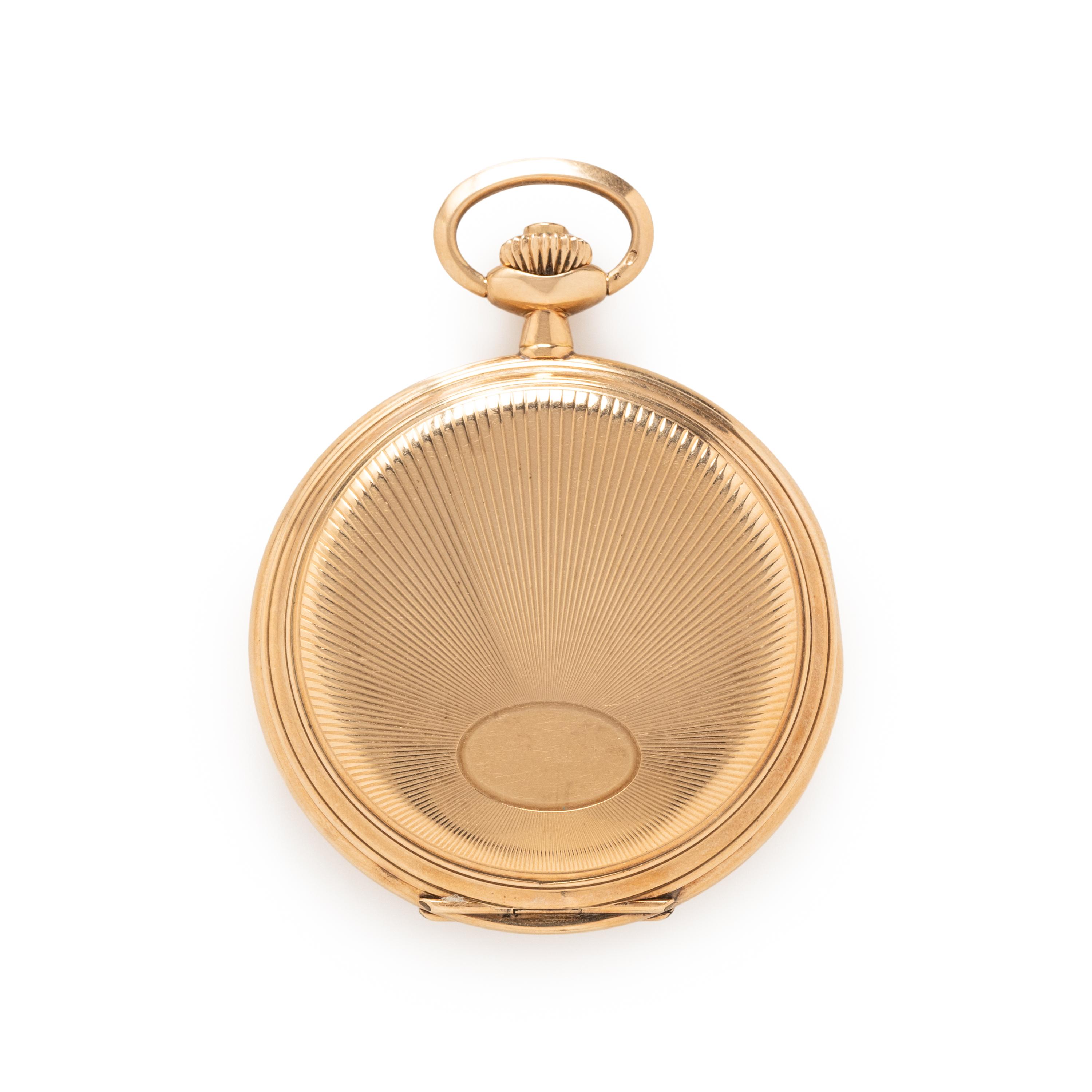 TAVANNES WATCH CO., 14K YELLOW GOLD POCKET WATCH