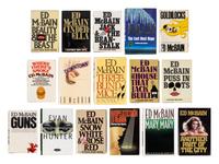 HUNTER, Evan (“Ed McBain”) (1926-2005). A group of 16 works by Hunter, MOST FIRST EDITIONS, MANY SIGNED OR INSCRIBED, comprising: