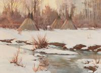 Marc Ogle, (American, b. 1952), Evening Camp