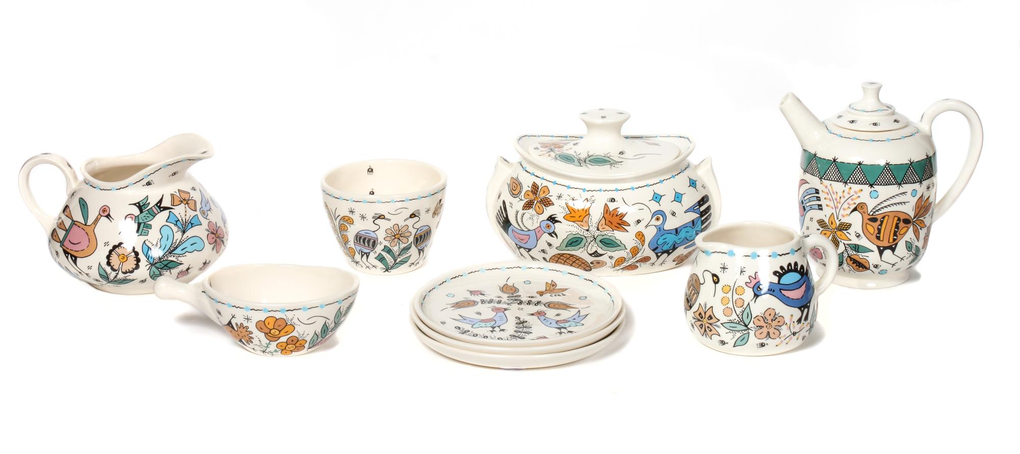 Collection of Genevieve Golsh Ceramics Height of largest 9 inches