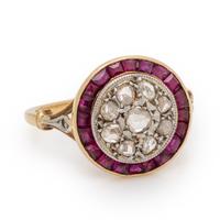 Antique, Ruby and Diamond Ring