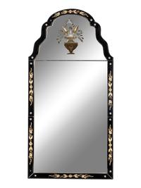 A Venetian Style Etched Glass Mirror