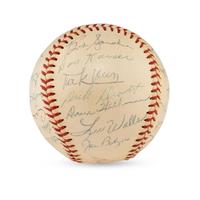 A 1957 Chicago Cubs Team Signed Autograph Baseball (JSA Letter of Authenticity),