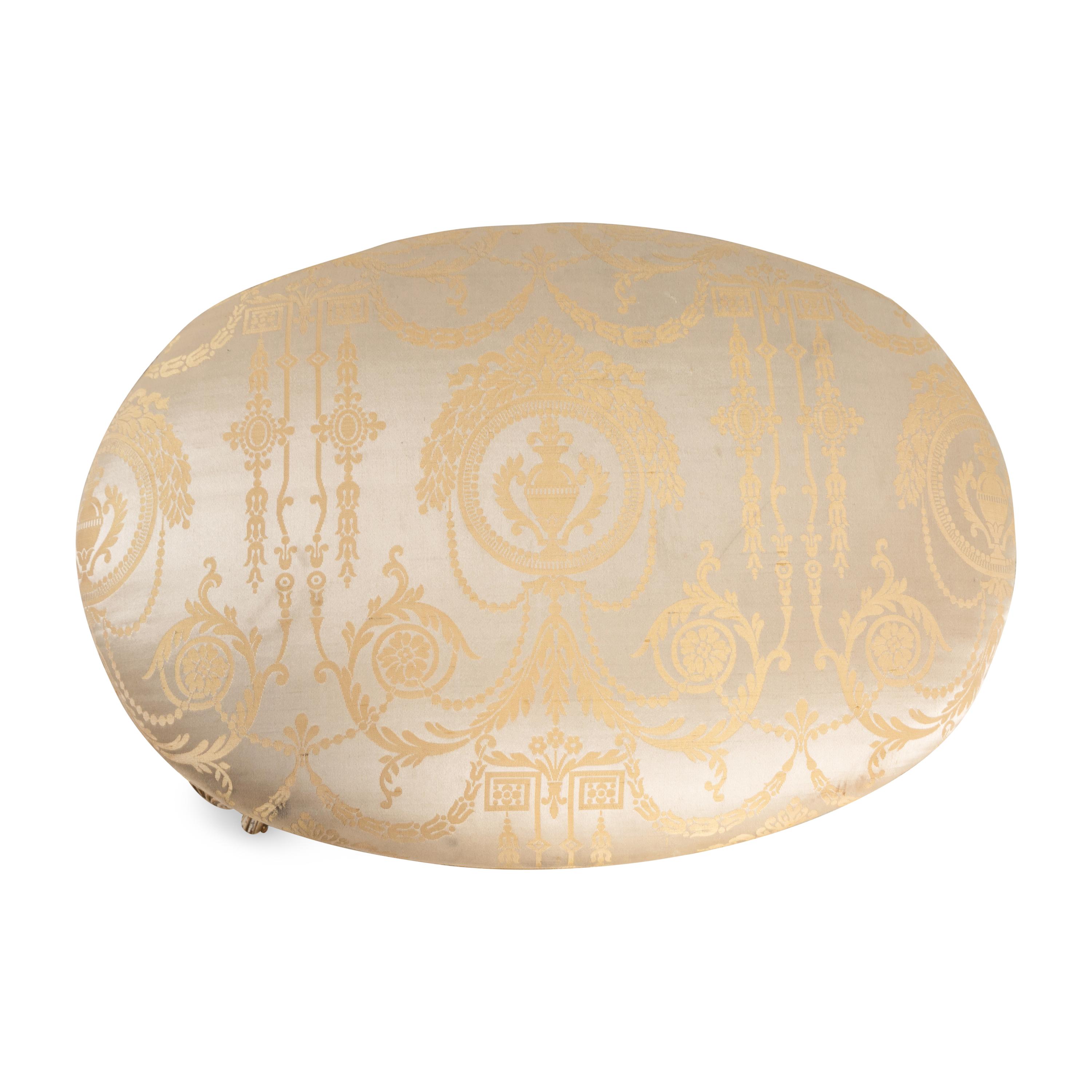 A Louis XV Style Painted Foot Stool