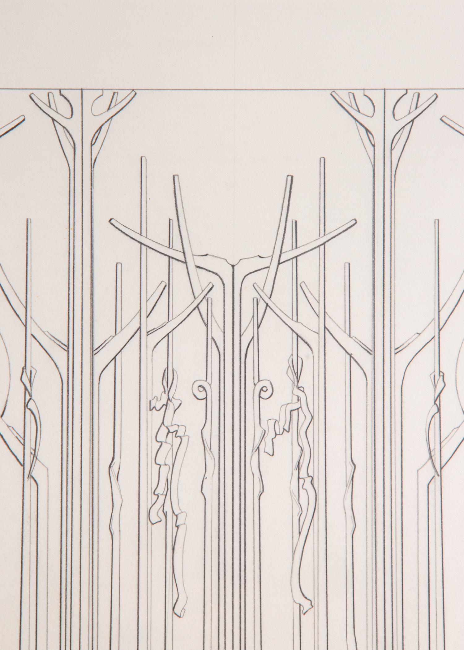 Proposal #1 for Memorial Gate, Ackland Art Museum, University of North Carolina at Chapel Hill , 1998